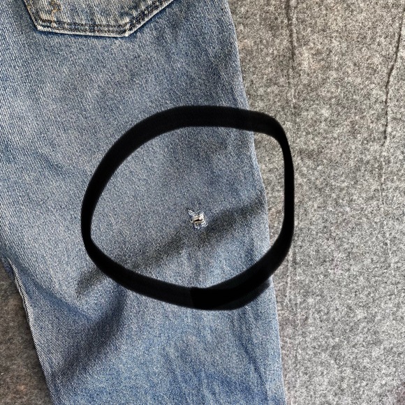 VTG Wrangler Jeans Mens 38x30 USA Blue Straight Denim Cowboy Western Y2K READ‎ - Picture 9 of 11